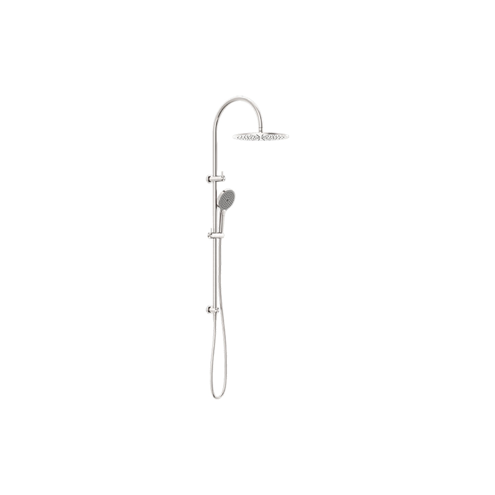 Mecca Twin Shower With Air Shower II Brushed Nickel gallery detail image