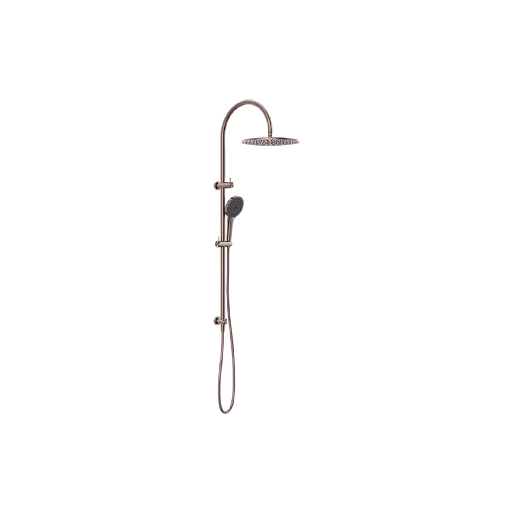 Mecca Twin Shower With Air Shower II Brushed Bronze gallery detail image