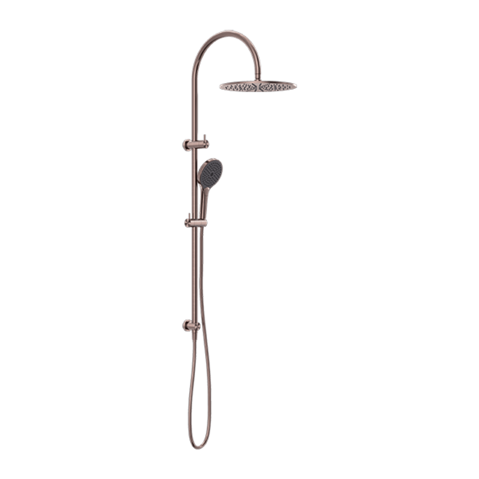 Mecca Twin Shower With Air Shower II Brushed Bronze gallery detail image