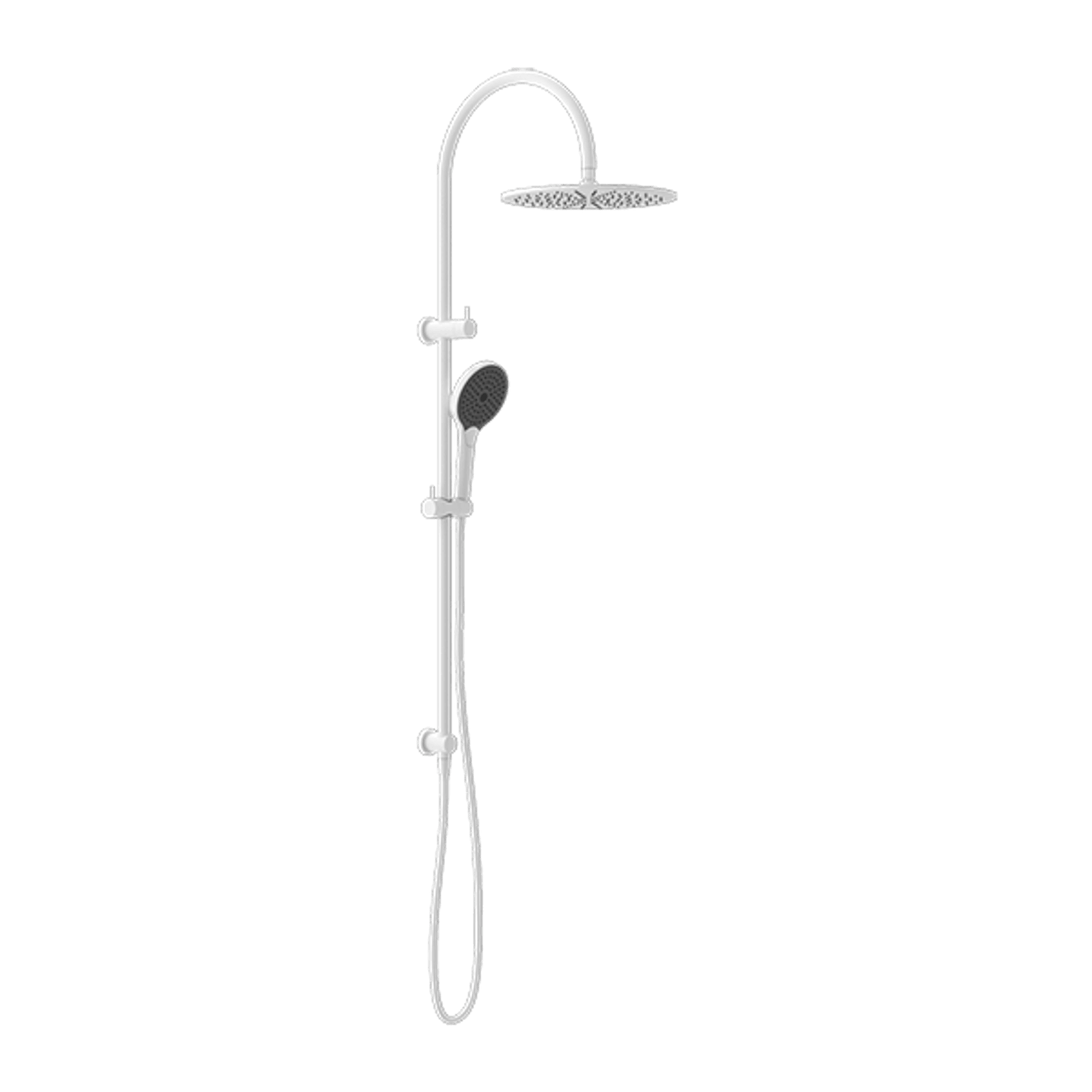 Mecca Twin Shower With Air Shower II Matte White gallery detail image