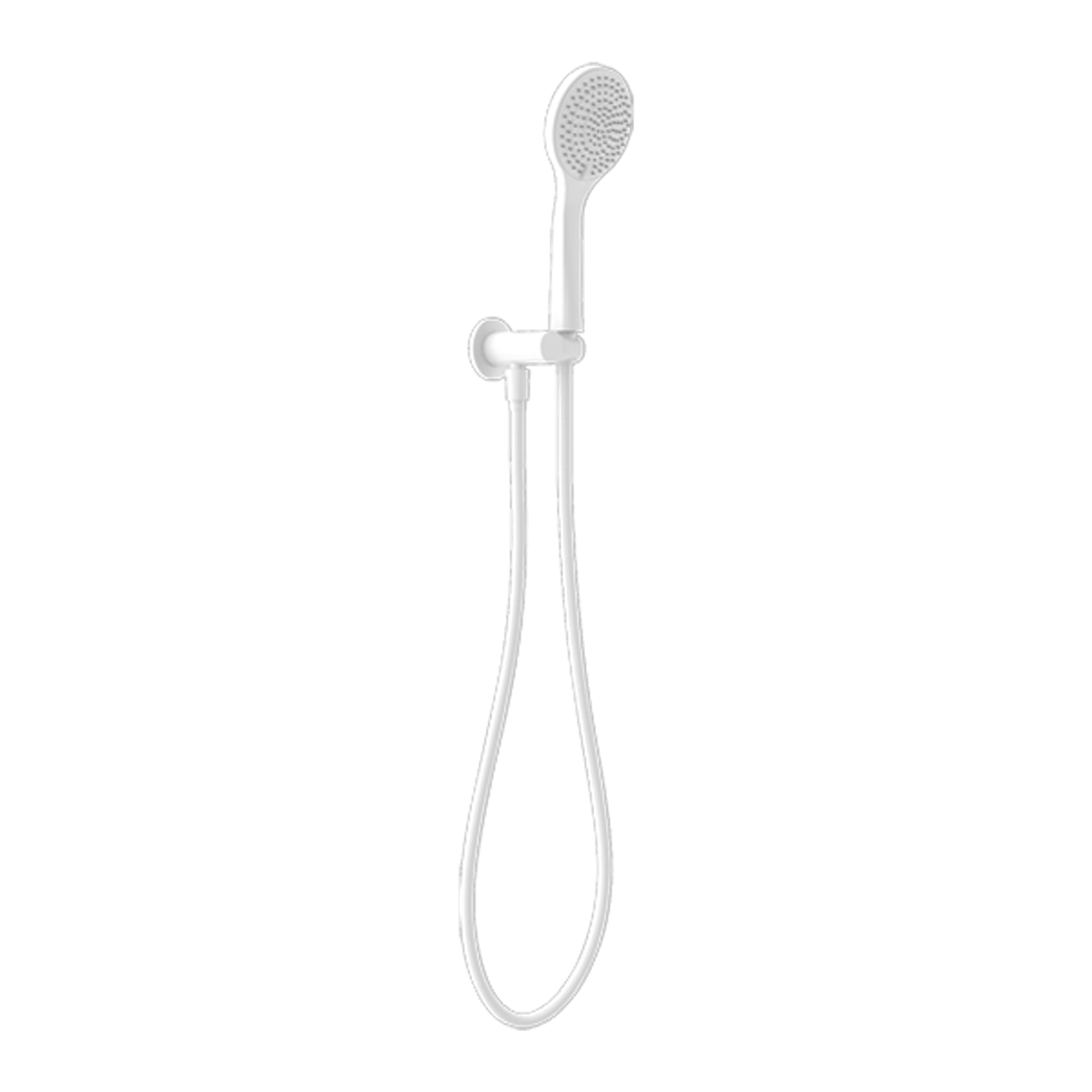 Mecca Shower On Bracket With Air Shower Matte White gallery detail image