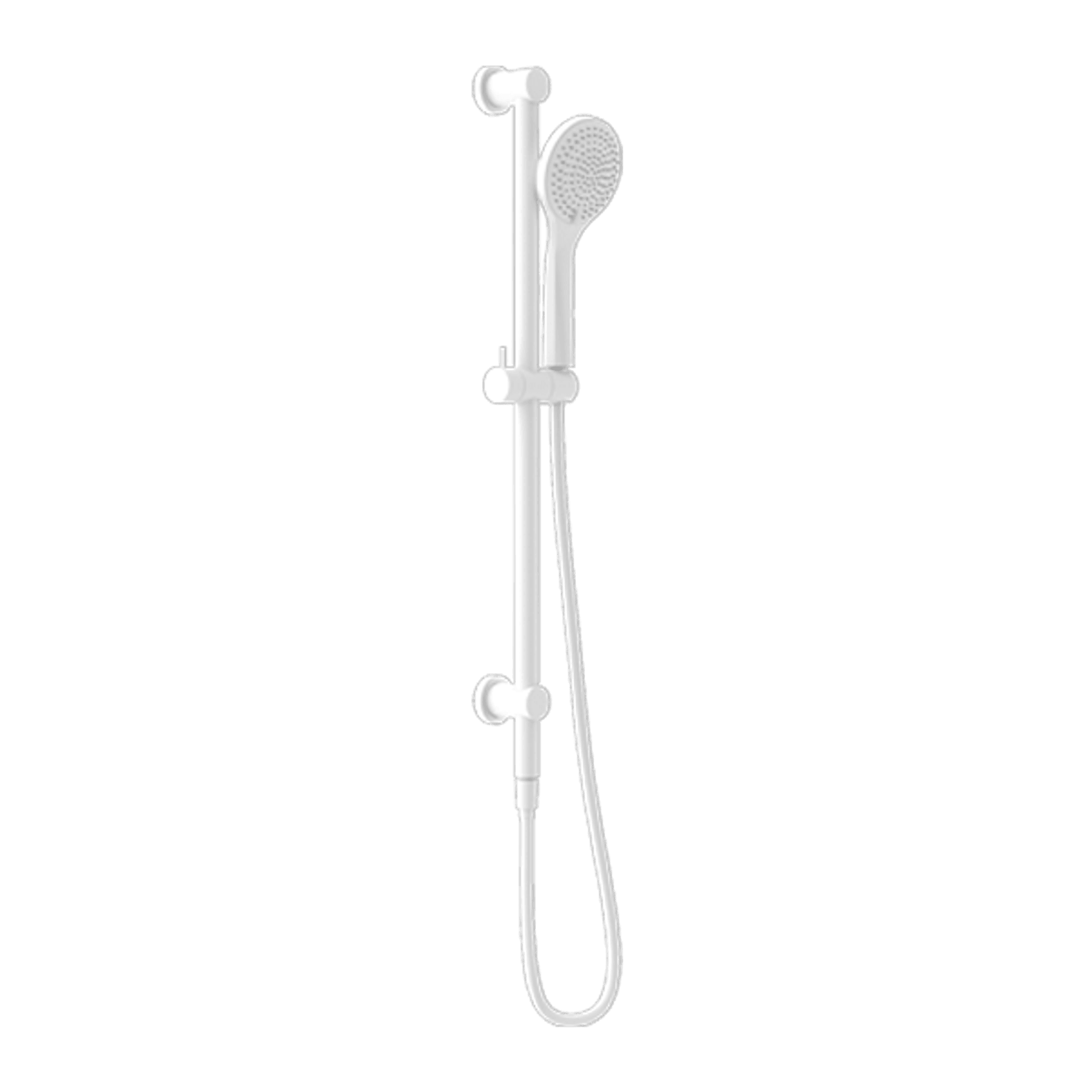 Mecca Shower Rail With Air Shower Matte White gallery detail image