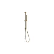 Mecca Shower Rail With Slim Hand Shower Tumbled Antique Brass gallery detail image