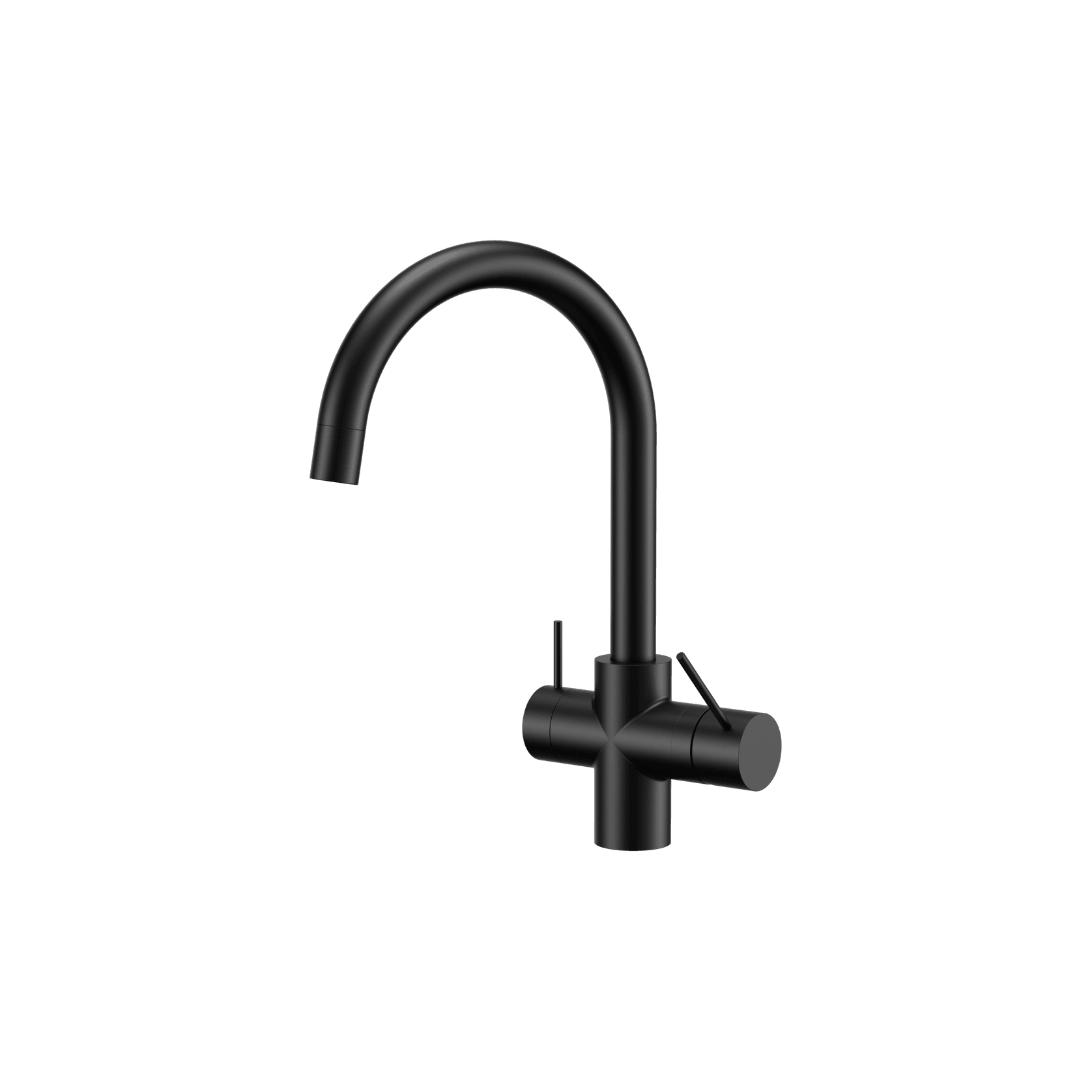 Mecca 3 Way Filtered Mixer Tap Matte Black gallery detail image