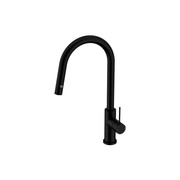 Mecca Pull Out Sink Mixer With Vegie Spray Function Matte Black gallery detail image