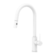 Mecca Pull Out Sink Mixer With Vegie Spray Function Matte White gallery detail image