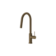 Mecca Pull Out Sink Mixer With Vegie Spray Function Tumbled Antique Brass gallery detail image