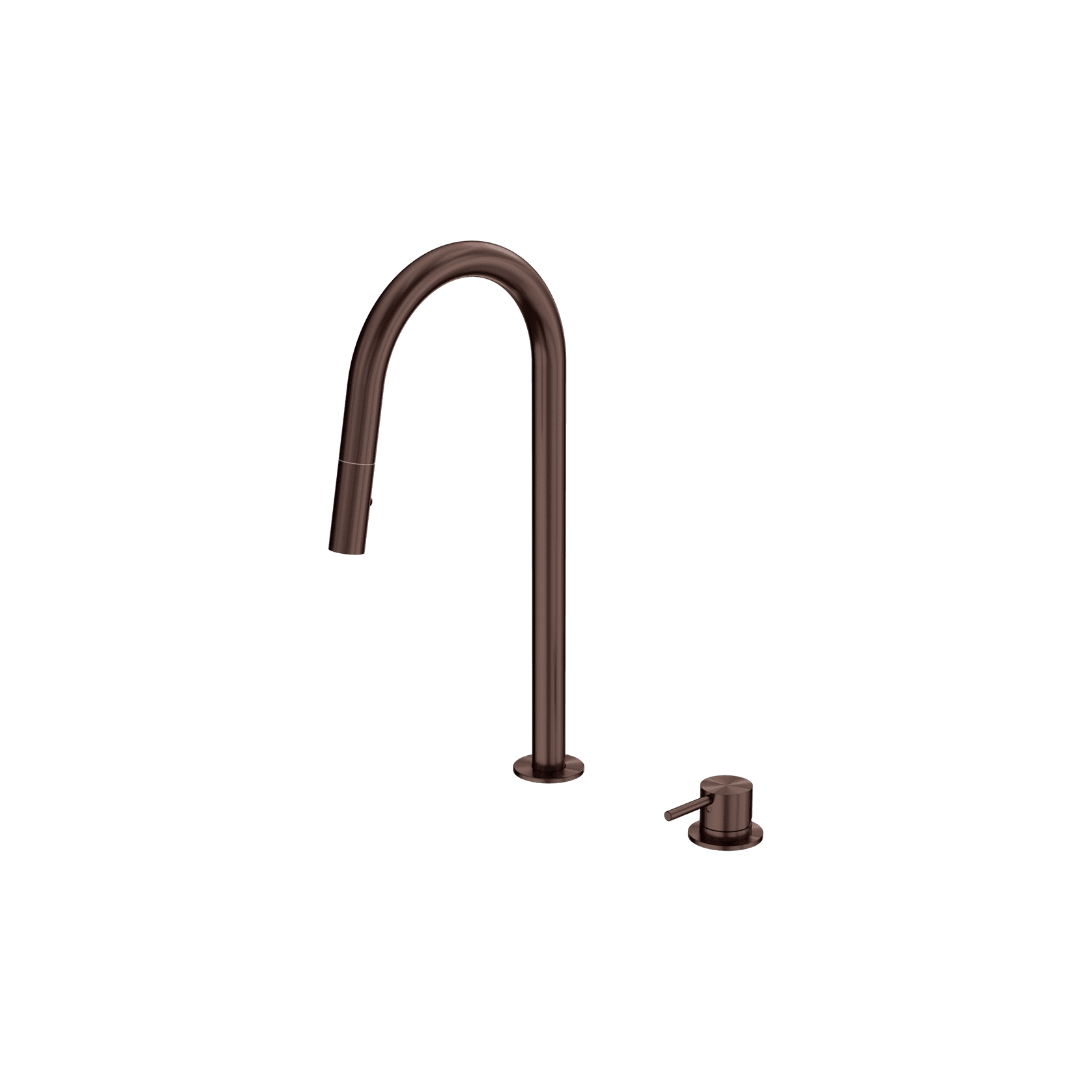 Mecca Hob Mounted Pull Out Sink Mixer Rome Bronze gallery detail image