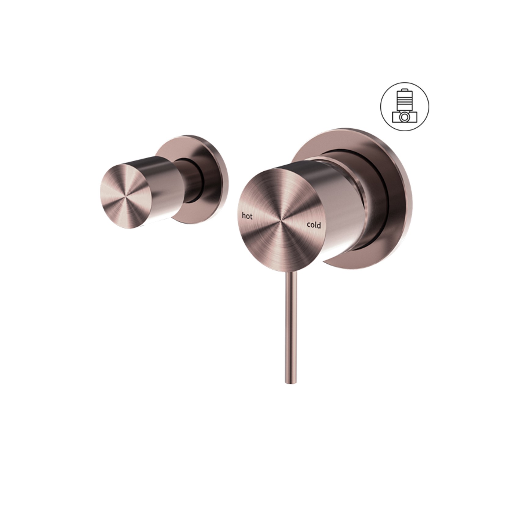 Mecca Shower Mixer With Horizontal 2 Way Divertor Brushed Bronze gallery detail image