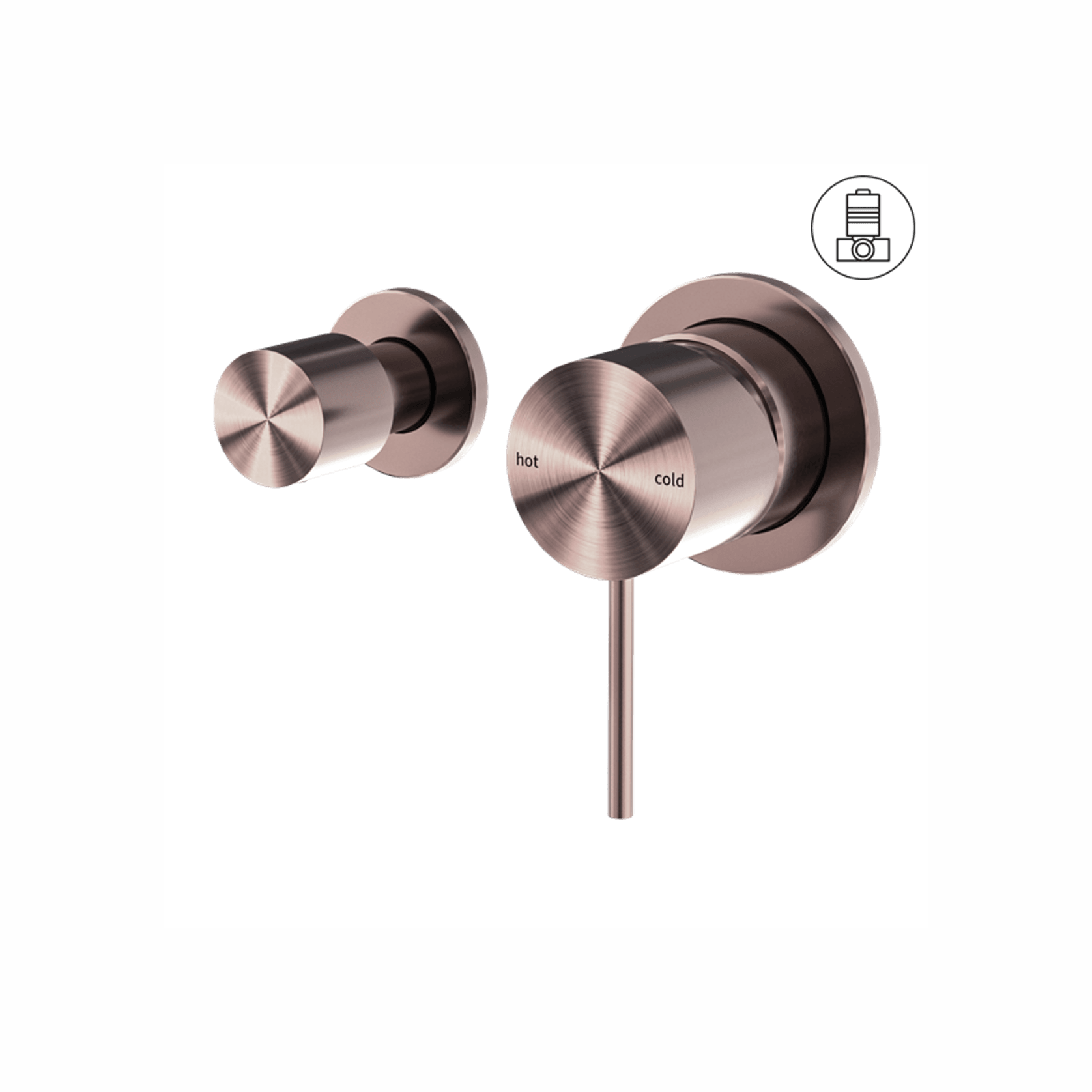 Mecca Shower Mixer With Horizontal 2 Way Divertor Brushed Bronze gallery detail image