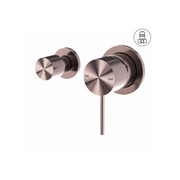 Mecca Shower Mixer With Horizontal 2 Way Divertor Brushed Bronze gallery detail image
