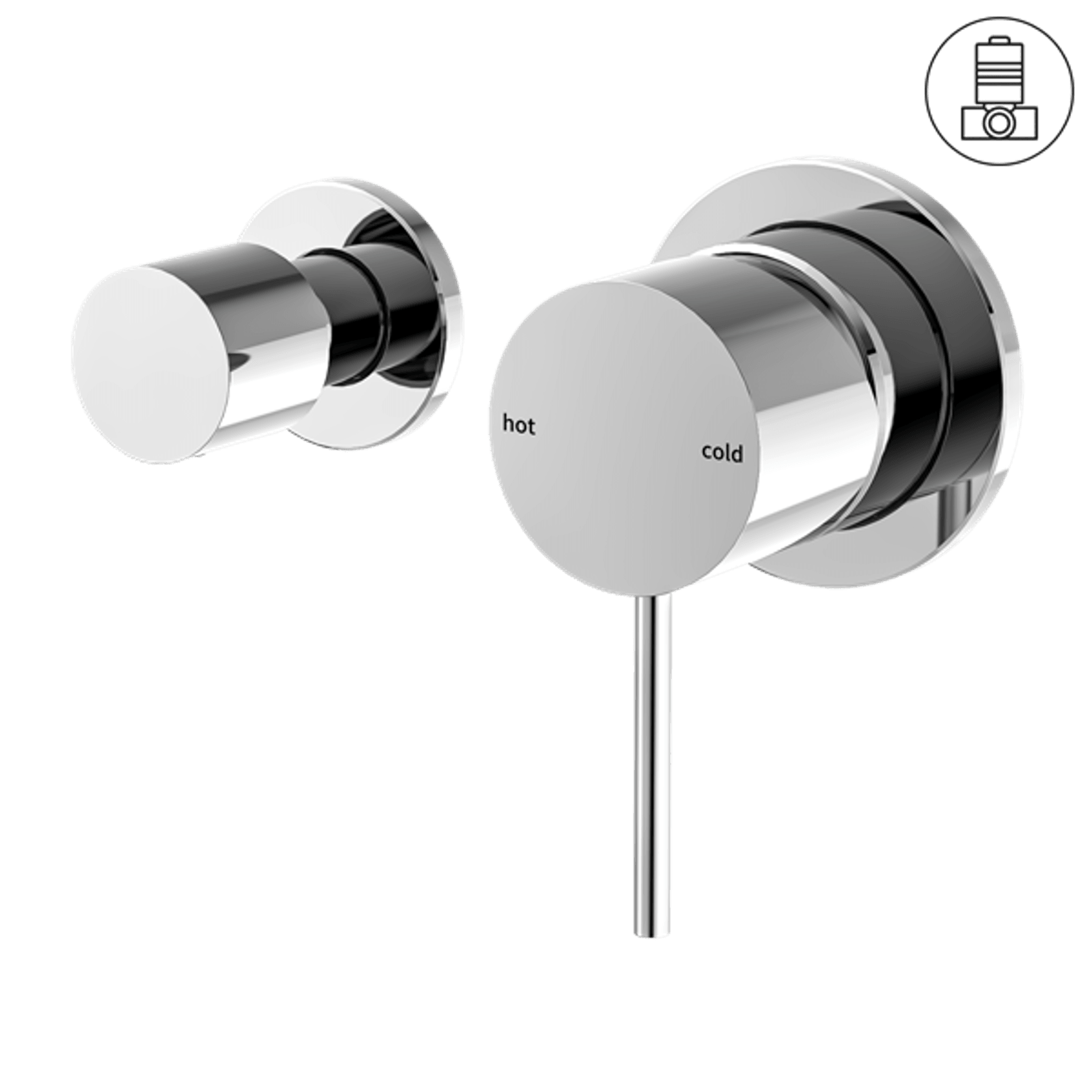 Mecca Shower Mixer With Horizontal 2 Way Divertor Chrome gallery detail image