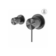 Mecca Shower Mixer With Horizontal 2 Way Divertor Gun Metal gallery detail image
