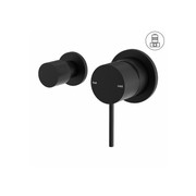 Mecca Shower Mixer With Horizontal 2 Way Divertor Matte Black gallery detail image