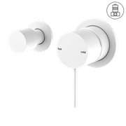 Mecca Shower Mixer With Horizontal 2 Way Divertor Matte White gallery detail image
