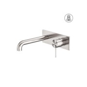 Mecca Wall Basin/Bath Mixer 230mm Brushed Nickel gallery detail image