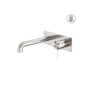 Mecca Wall Basin/Bath Mixer 185mm Brushed Nickel gallery detail image