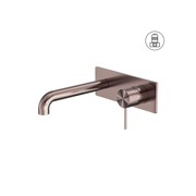 Mecca Wall Basin/Bath Mixer 260mm Brushed Bronze gallery detail image