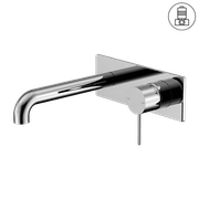 Mecca Wall Basin/Bath Mixer 230mm Chrome gallery detail image