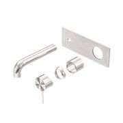 Mecca Wall Basin/Bath Mixer 230mm Trim Kits Only Brushed Nickel gallery detail image