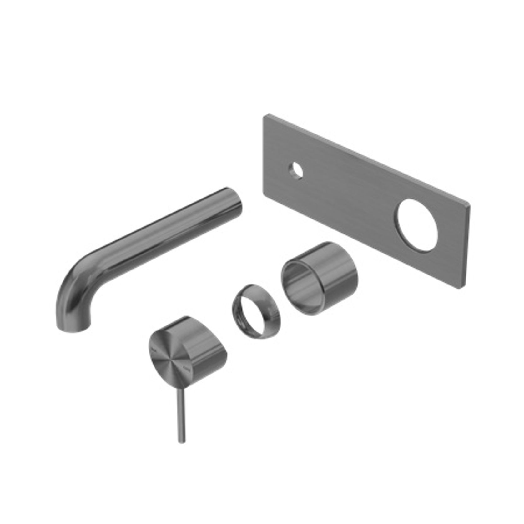 Mecca Wall Basin/Bath Mixer 160mm Trim Kits Only Gun Metal gallery detail image