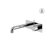 Mecca Wall Basin/Bath Mixer Handle Up 160mm Chrome gallery detail image