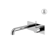 Mecca Wall Basin/Bath Mixer Handle Up 160mm Chrome gallery detail image