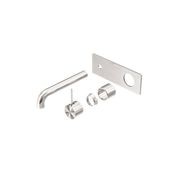 Mecca Wall Basin/Bath Mixer Handle Up 230mm Trim Kits Only Brushed Nickel gallery detail image