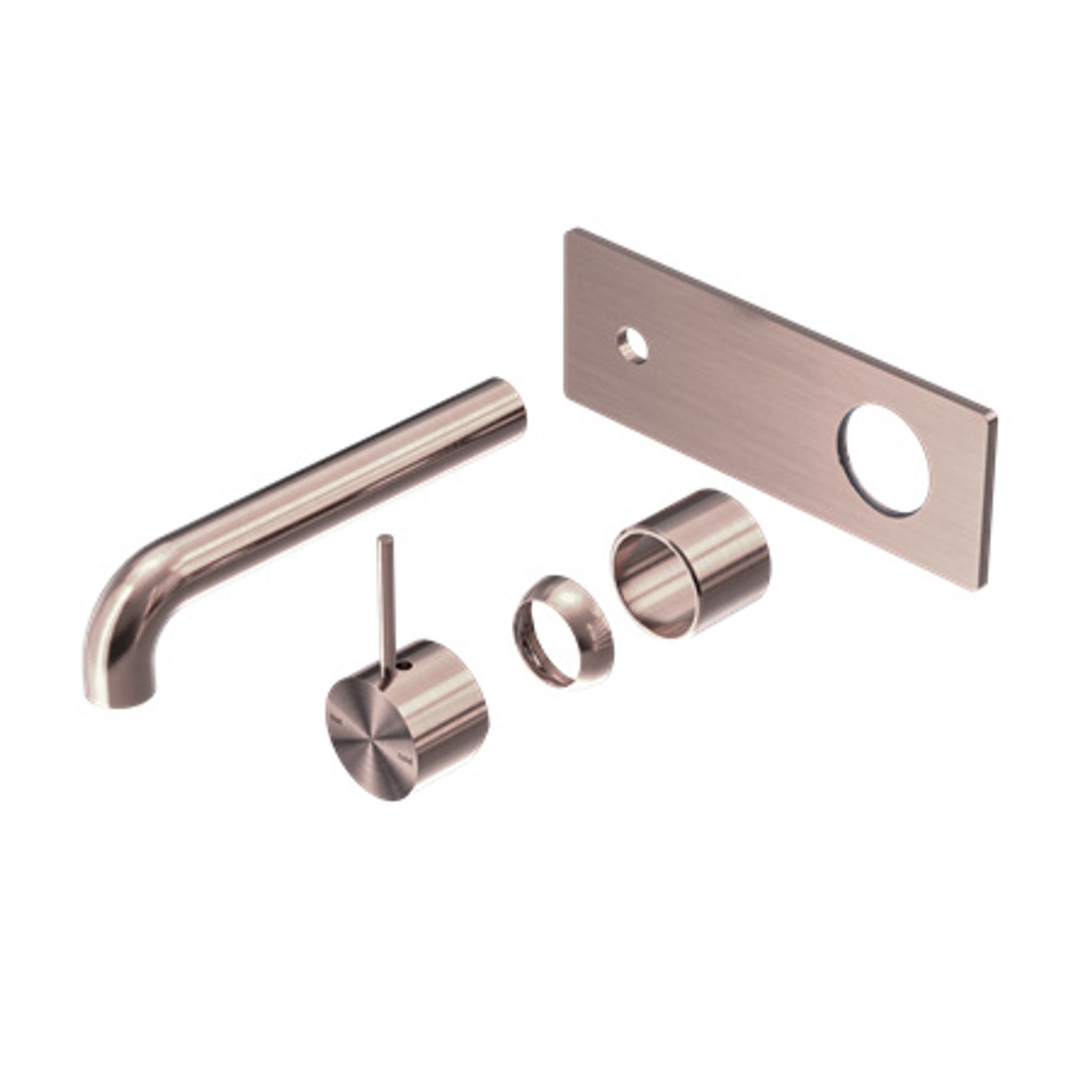 Mecca Wall Basin/Bath Mixer Handle Up 185mm Trim Kits Only Brushed Bronze gallery detail image