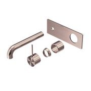 Mecca Wall Basin/Bath Mixer Handle Up 185mm Trim Kits Only Brushed Bronze gallery detail image