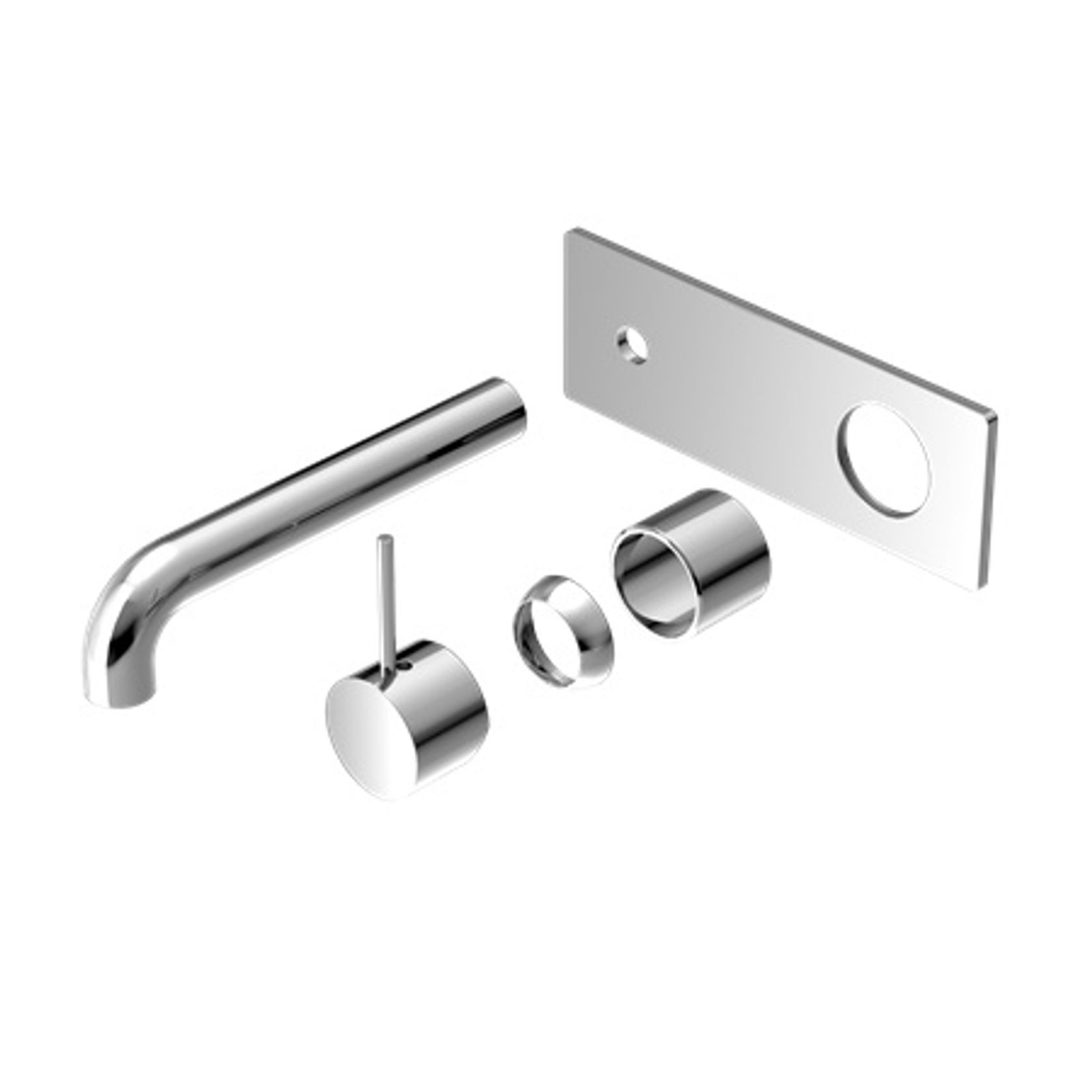 Mecca Wall Basin/Bath Mixer Handle Up 185mm Trim Kits Only Chrome gallery detail image
