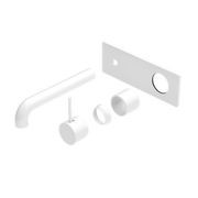 Mecca Wall Basin/Bath Mixer Handle Up 185mm Trim Kits Only Matte White gallery detail image