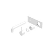 Mecca Wall Basin/Bath Mixer Handle Up 160mm Trim Kits Only Matte White gallery detail image