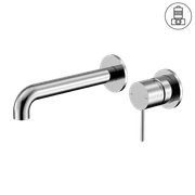 Mecca Wall Basin/Bath Mixer Separate Back Plate 160mm Chrome gallery detail image
