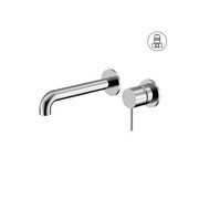 Mecca Wall Basin/Bath Mixer Separate Back Plate 230mm Chrome gallery detail image
