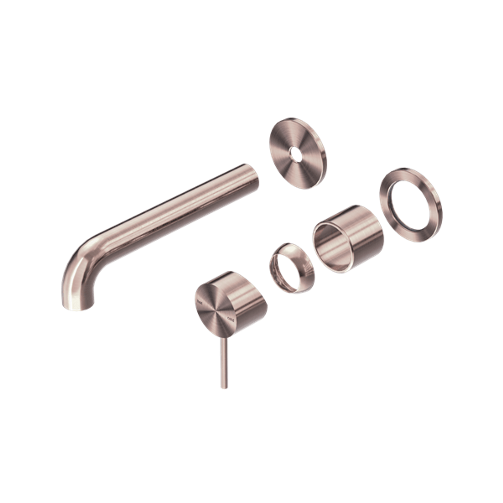 Mecca Wall Basin/Bath Mixer Separate Back Plate 120mm Trim Kits Only Brushed Bronze gallery detail image