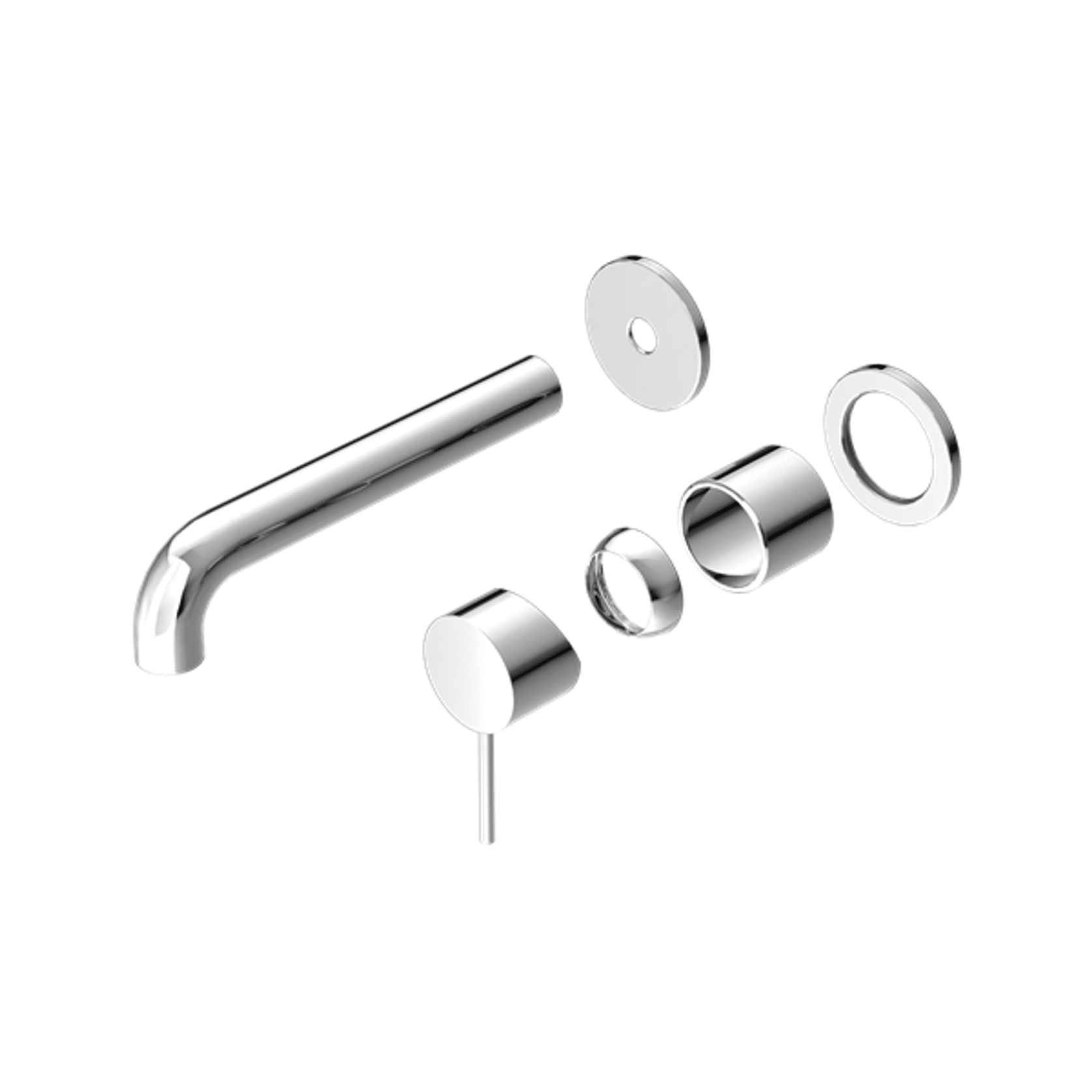 Mecca Wall Basin/Bath Mixer Separate Back Plate 230mm Trim Kits Only Chrome gallery detail image