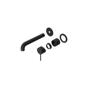 Mecca Wall Basin/Bath Mixer Separate Back Plate 185mm Trim Kits Only Matte Black gallery detail image