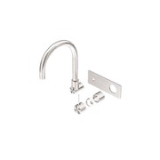 Mecca Wall Basin/Bath Mixer Swivel Spout Handle Up Trim Kits Only Brushed Nickel gallery detail image
