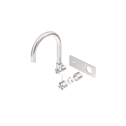 Mecca Wall Basin/Bath Mixer Swivel Spout Handle Up Trim Kits Only Brushed Nickel gallery detail image