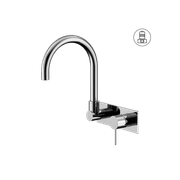 Mecca Wall Basin/Bath Mixer Swivel Spout Chrome gallery detail image