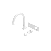 Mecca Wall Basin/Bath Mixer Swivel Spout Trim Kits Only Matte White gallery detail image