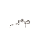 Mecca Wall Basin/Bath Mixer Swivel Spout 225mm Brushed Nickel gallery detail image