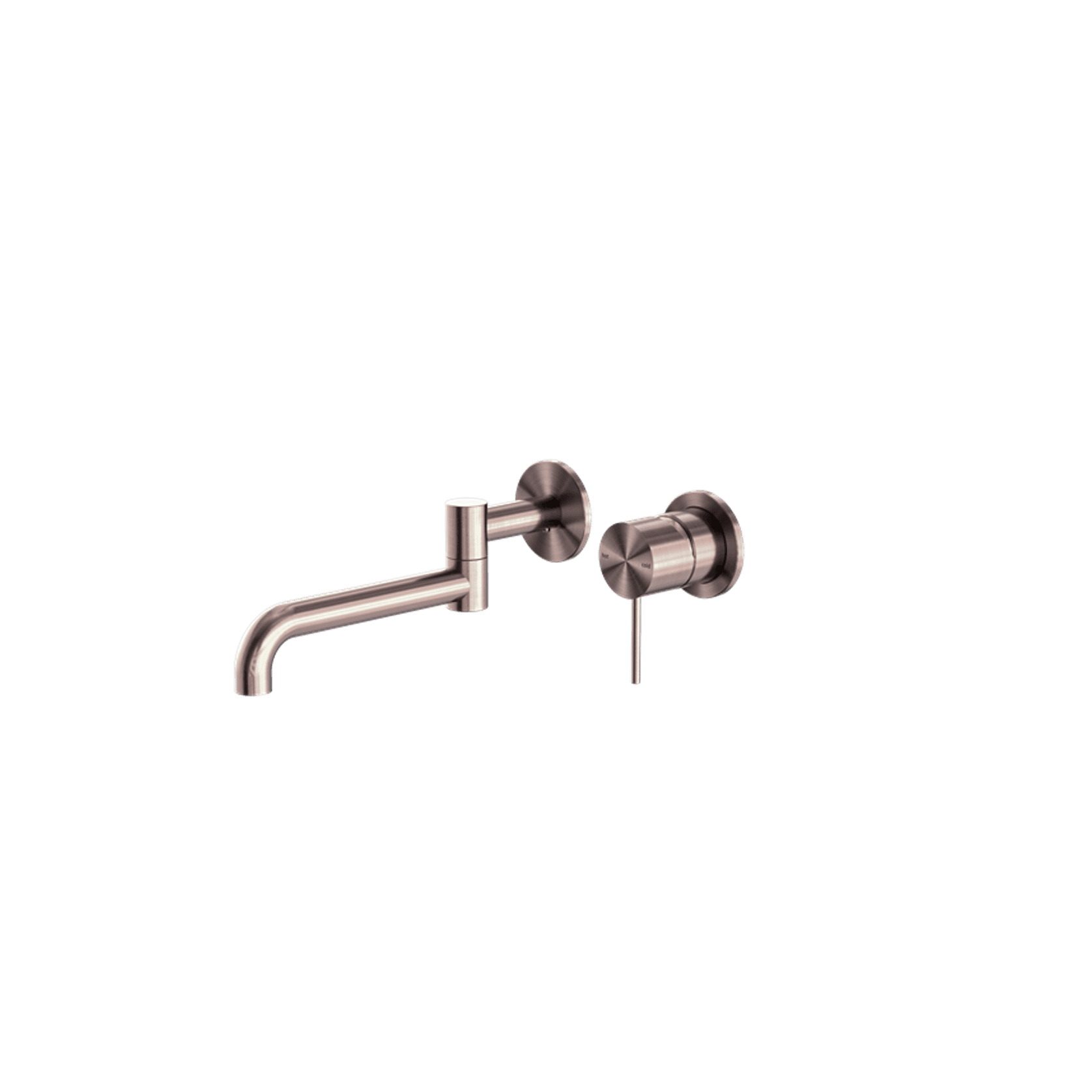 Mecca Wall Basin/Bath Mixer Swivel Spout 225mm Brushed Bronze gallery detail image