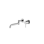 Mecca Wall Basin/Bath Mixer Swivel Spout 225mm Chrome gallery detail image