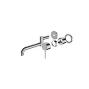 Mecca Wall Basin/Bath Mixer Swivel Spout 225mm Trim Kits Only Chrome gallery detail image