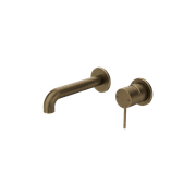 Mecca Wall Basin/Bath Mixer Separate Back Plate 160mm Tumbled Antique Brass gallery detail image