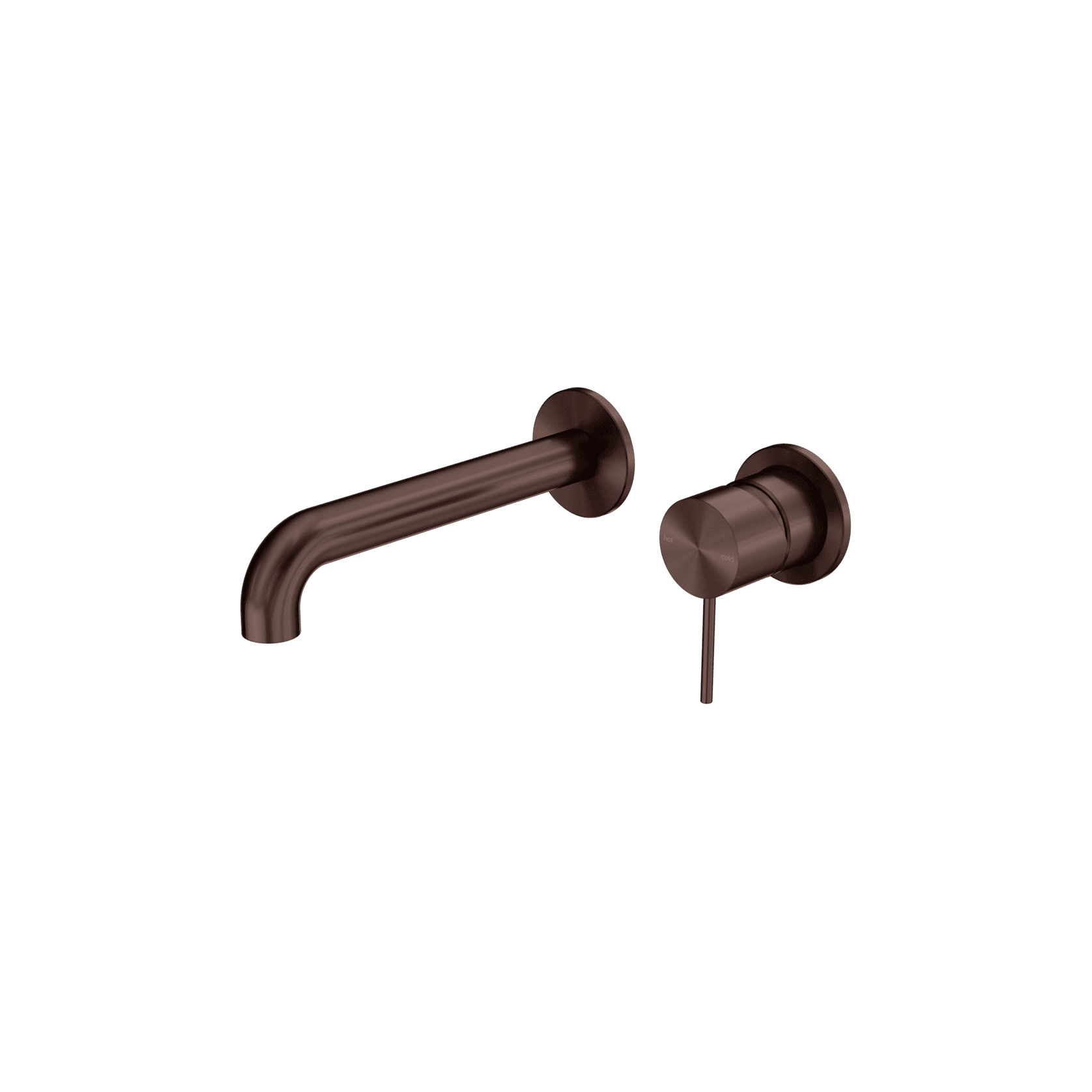 Mecca Wall Basin/Bath Mixer Separate Back Plate 185mm Rome Bronze gallery detail image