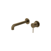 Mecca Wall Basin/Bath Mixer Separate Back Plate 185mm Tumbled Antique Brass gallery detail image