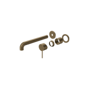 Mecca Wall Basin/Bath Mixer Separate Back Plate 230mm Trim Kit Only Tumbled Antique Brass gallery detail image